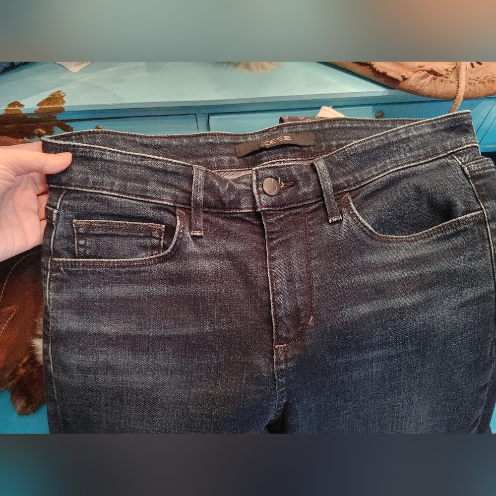 Joe's Jeans Blue Skinny Denim with Raw Hem